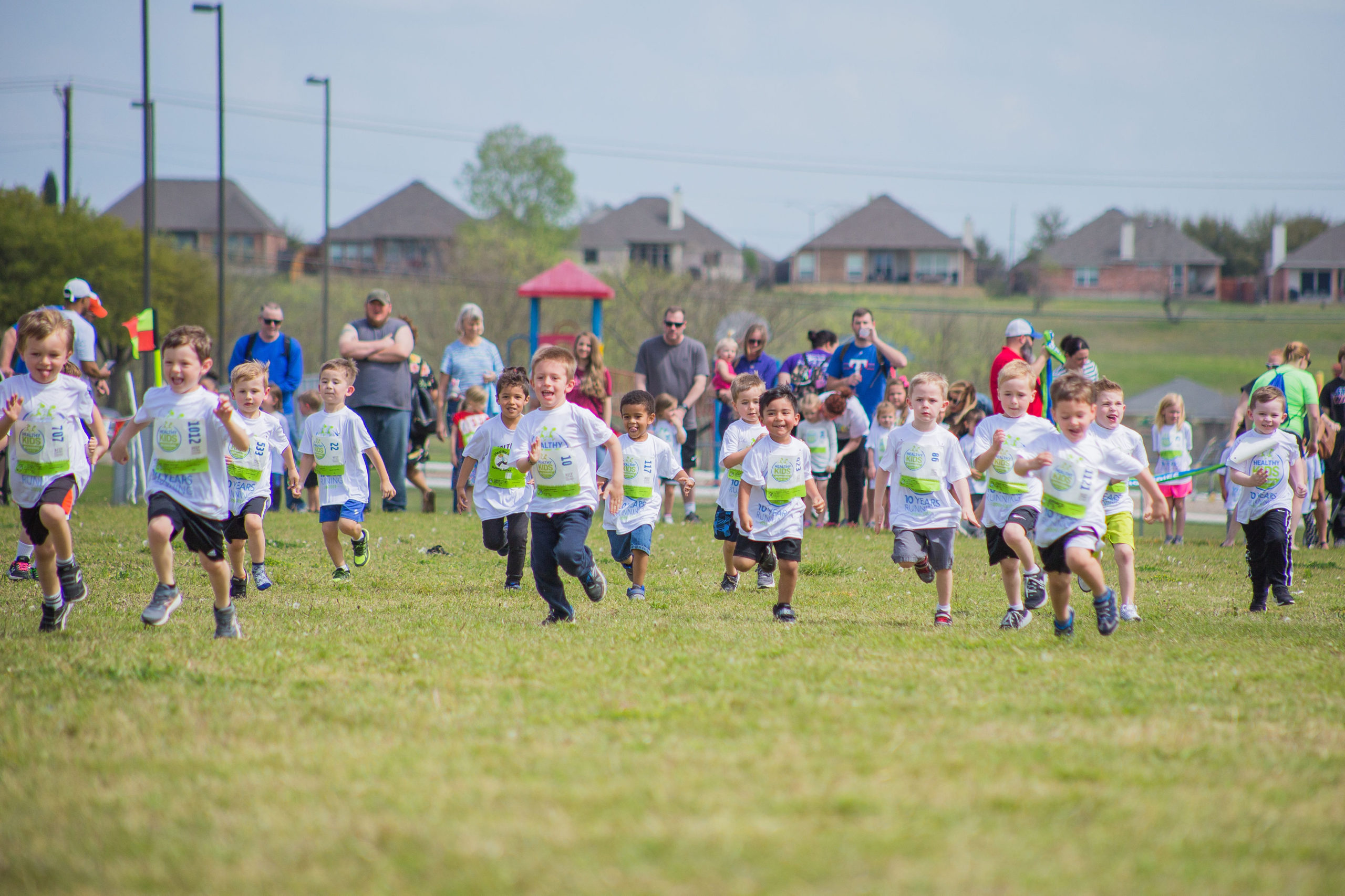 The beginnings of a movement: The Healthy Kids Running Series starting line, where it all began.