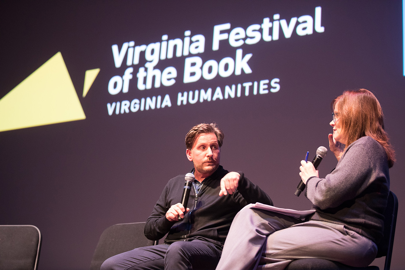 Virginia Humanities booth at the Richmond Folk Festival, embodying the event's educational and cultural depth.