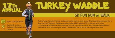 Running for a Cause: 17th Annual Turkey Waddle 5k at Salisbury Presbyterian Church