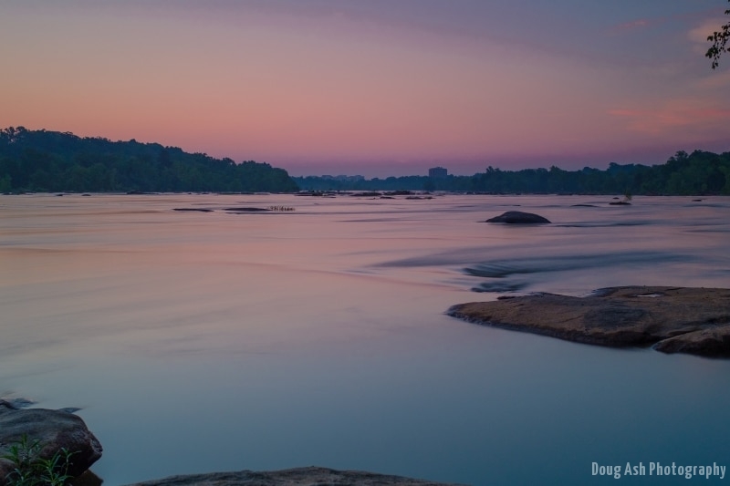 Utilize long exposure to capture dynamic sunrise colors in Midlothian.