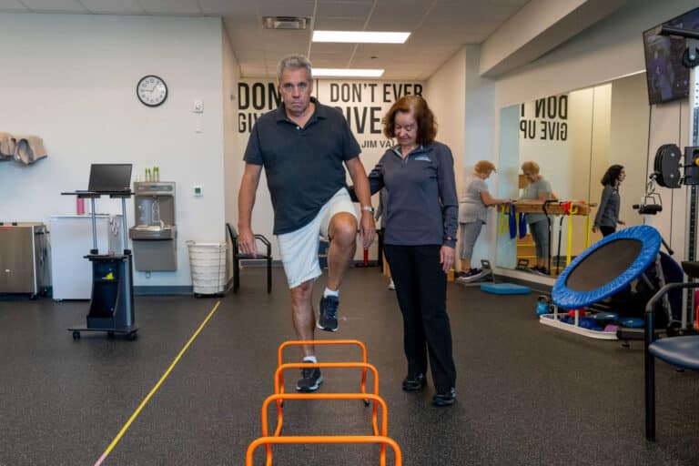 Balance and fall-prevention exercises available to help patients stay safe and steady.