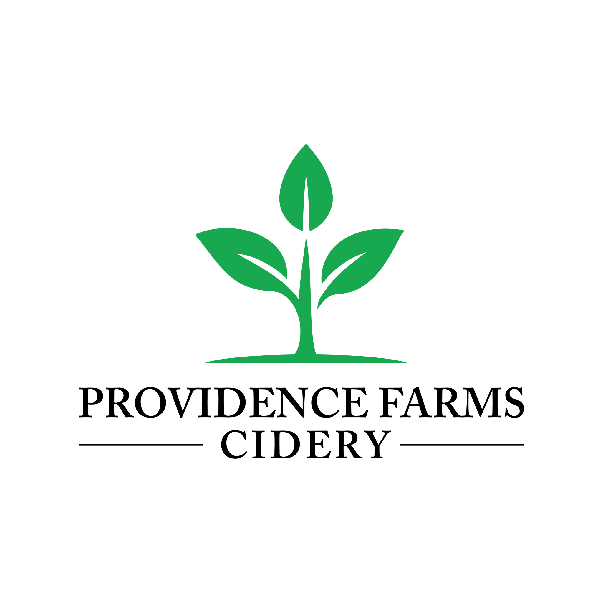 Providence Farms Cidery logo — the welcoming brand for the 24‑acre Rockwood farm near Midlothian, VA.